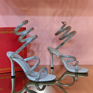 rene caovilla cleo sandal crystal 105 shoes